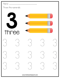Create your own tracing worksheets with our interactive worksheet maker. Number Tracing Worksheets For Preschoolers The Teaching Aunt