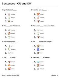 Abby Phonics Second Grade Ou And Ow Series Designed To Be Used By Teachers In Classrooms Or By Parent Phonics Worksheets Grade 1 Phonics Phonics Worksheets