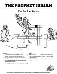The Prophet Isaiah Sunday School Crossword Puzzles With Creative Bible Based Questions These Pro Book Of Isaiah Sunday School Crossword Bible Crafts For Kids