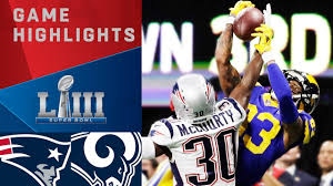 El super bowl está cada vez más cerca. Patriots Vs Rams Super Bowl Liii Game Highlights Youtube