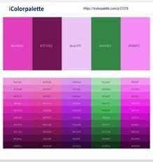 Magenta is a broad range of colors that are brighter than other pinks that result from red tinted with white. 43 Magenta Color Palettes Ideas Color Palette Pink Color Color Schemes