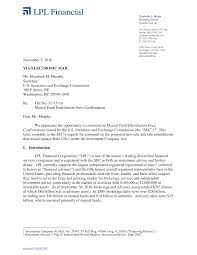 November 5, 2010 VIA ELECTRONIC MAIL Ms. Elizabeth M. Murphy Secretary U.S.  Securities and Exchange Commission 100 F Street, NE