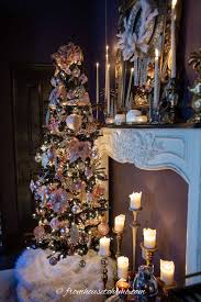 Black And Rose Gold Christmas Tree Pink And Gold Christmas Tree Decor On A Black Tree Plus 39 Bloggers Christmas Trees Pink Christmas Decorations Gold Christmas Decorations Elegant Christmas Trees