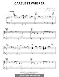 Featuring george michael careless whisper sheet music notes and printable pdf score arranged for super easy piano. Careless Whisper By A Ridgeley G Michael Sheet Music On Musicaneo