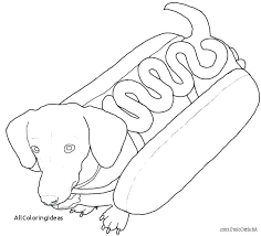 Dogs and cats are from different species of animals, appealing to different types of people. Cartoon Sausage Coloring Page Coloring And Drawing Coloring Home