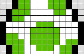 Oeuf De Yoshi Super Mario En Perle Hama Mini Le Blog De Miss Kawaii Perles Hama Yoshi Perle Hama Mario