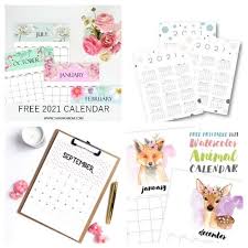 2021 calendars in eight styles that can be used to organize most any schedule. 20 Free Printable 2021 Calendars A Cultivated Nest