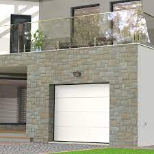 Porte De Garage Sectionnelle Motorisee Artens Essentiel H 200 X L 240 Cm Leroy Merlin