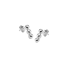 Sterling Silver Triple Ball Stud Earrings Sophie Oliver Jewellery