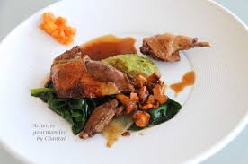 Pigeon Cuit Sous Vide Basse Temperature Et Ses Cuisses Confites Puree De Petits Pois A La Sarriette Cuisson Sous Vide Assiette Gourmande Puree Petit Pois
