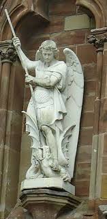 San Miguel Arcangel Archangel Michael Slaying The Dragon Angel Sculpture Angel Statues Archangel Michael