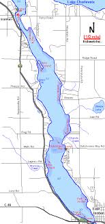Lake Charlevoix South Arm Map Charlevoix County Michigan