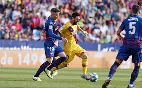 Barca looked to be cruising to the top of the table with a. Levante 3 1 Barca Winning Run Comes To An End
