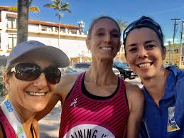 Celebrating 2nd and 1st place finishes in Venice half marathon