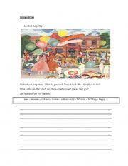 Picture composition worksheets or picture description worksheets for class 1 and class 2. Writing Composition Esl Worksheet By Azzahs