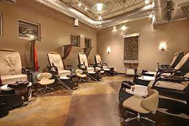 When audrey designed her salon, her goal was to provide a friendly space that welcomed men, women, children, and families. Grandville Hair Salon Salon Spa Design 1