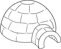 You could also print the image. How To Draw An Igloo Coloring Page Trace Drawing