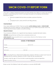 Https Www Smcm Edu Wellness Wp Content Uploads Sites 95 2020 08 Covid Reporting Form Aug2020 Pdf