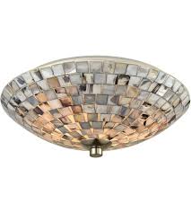 Shop this collection (14) ariana 13.75 in. Elk 10401 2 Capri 2 Light 12 Inch Satin Nickel Flush Mount Ceiling Light