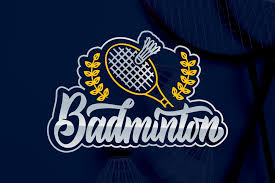 Set Of Badminton Logos By Lettering Logo Thehungryjpeg Com