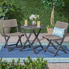 I enjoyed sitting out reading and drinking coffee! Outdoor Wicker Bistro Set Wayfair
