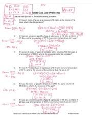 By rearranging the ideal gas law (ideal gas equation) pv=nrt, it can be used to calculate the pressure (p), volume (v), temperature (t) or amount (n) of gas worksheet wizards to make printable worksheets or tests. Gas Laws Packet Answer Key