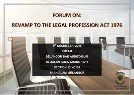 Legal profession act 1976 (part 2) legal profession 51 (e) he is absent from three consecutive meetings of the bar council without reasonable cause and the bar council resolves that he be removed from office. Forum On Revamp To The Legal Profession Act 1976 The Selangor Bar