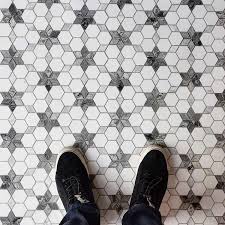 Made from high quality porcelain, this versatile tile can be used on walls and floors. Hexagonal Star Wall And Floor Tile Marble Stone Kitchen Bathroom Backsplash