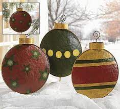 The Whoot Large Christmas Ornaments Christmas Decorations Diy Outdoor Giant Christmas Tree
