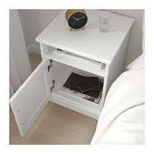 Songesand Bedside Table White 42x40 Cm Ikea White Nightstand White Bedside Table Ikea