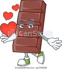 Cookie pirate character food brand funny. Funny Face Chocolate Bar Cartoon Character Holding A Heart Vector Illustration Canstock