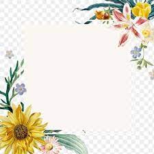 Summer Floral Border Png Frame Free Image By Rawpixel Com Sasi Floral Border Floral Border Design Flower Border
