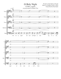 Video created by youtube channel tonycdrive. O Holy Night Home Free Transcription Sheet Music For Tenor Bass Baritone Men S Choir Musescore Com