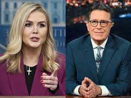 Drama explodes: Karoline Leavitt responds harshly on Stephen Colbert's show, what truth makes everyone stunned?