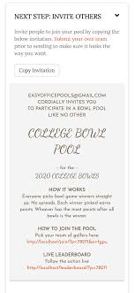 College football bowl pool printable. College Football Bowl Pool