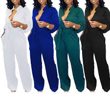 Women's jumpsuits & rompers └ women's clothing └ women └ clothing, shoes & accessories all categories antiques art automotive baby books & magazines business & industrial cameras skip to page navigation. Autumn Elegant 4 Colors With Belt Jumpsuits For Women Plus Size Solid Color White Rompers Womens Jumpsuit Casual Loose Romper Wish