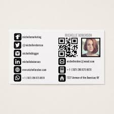 If you're tabling at a convention, you should always have some sort of business card or sheet with. Headshot Qr Code And Social Media Icons Business Card Zazzle Com Social Media Icons Business Card Inspiration Social Media Business Cards
