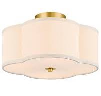 VONLUCE Semi Flush Mount Ceiling Light, 12.8" Ceiling Light ...