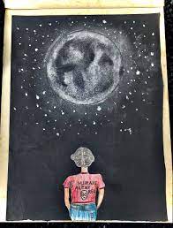 moonlight drawing moon drawing art drawings
