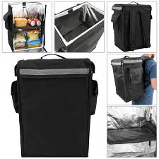 Uber eats (ubereats) is an online food ordering and. Isothermer Rucksack 35 X 49 X 25 Cm Schwarz Fur Die Lieferung Von Lebensmittelbestellungen Per Motorrad Und Fahrrad Cablematic