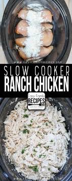 This crock pot cashew chicken is better than most chinese takeout cashew chicken. Slow Cooker Ranch Chicken Easy Family Recipes