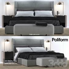 Poliform Chloe Letto Bed Download 3d Models Free 3dbrute Cabeceras Cabecero Tapizado