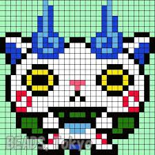 Parlorbeads Yokai Watch Komasan 002 Jpg 411 411 Art Minecraft Yokai Watch Art Perle