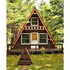 Build Your Own 24 X 21 Two Story A Frame Cabin Vacation Tiny House Diy Plans A Frame Cabin Plans A Frame House Building A Cabin