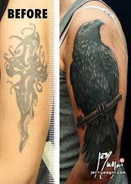 Crow Coverup Tattoo Dovme