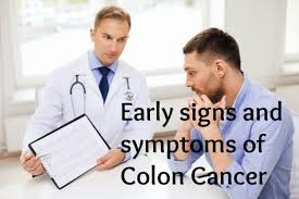 2 if you have risk factors, like a family history of colon cancer, you should discuss any symptoms with your doctor. Early Signs And Symptoms Of Colon Cancer