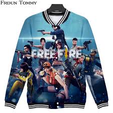 Garena free fire pc, one of the best battle royale games apart from fortnite and pubg, lands on microsoft windows free fire pc is a battle royale game developed by 111dots studio and published by garena. 3d Free Fire Baseball Jacket Kpop 2018 New Style Casual Soft V Neck Hot Game College Style Plus Size Jacket Jackets Aliexpress
