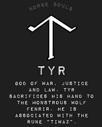 Viking tattoos rune tattoo tattoos sleeve tattoos geometric tattoo tattoos for guys arm tattoo tattoo designs gaming tattoo. Norse Souls On Instagram God Of War Justice And Law Tyr Sacrifices His Hand To The Monstrous Wolf Fenrir He Is Associated With Norse Runes Norse Runes