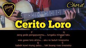 Chord Kunci Gitar Cerito Loro Dari Nada Dasar C Youtube