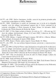References A Companion To Roman Architecture Wiley Online Library
